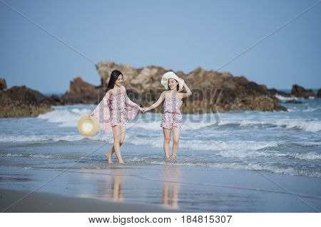 Woman On The Beach
