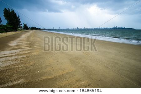 Stormy weather view from Catembe in Mozambique