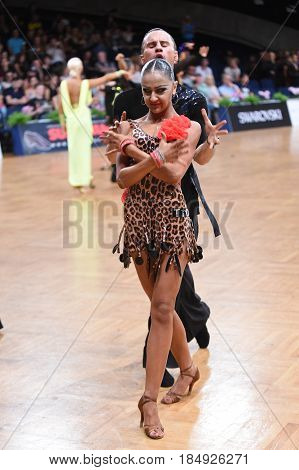 Dance Latin Couple In A Dance Pose