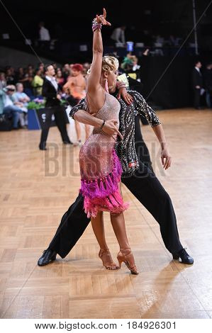 Dance Latin Couple In A Dance Pose