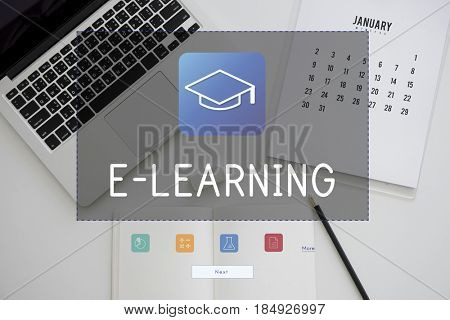 Computer technology electronic learning instructional media