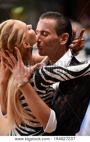 Dance Latin Couple In A Dance Pose