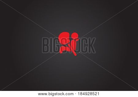 Car Dashboard Icon, Car Airbag Sign