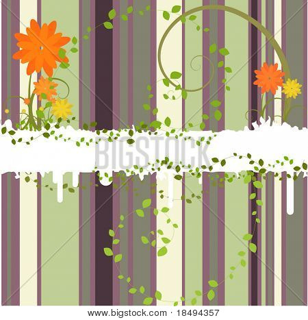 벡터-밝고 다채로운 줄무늬 꽃 그런 지.
