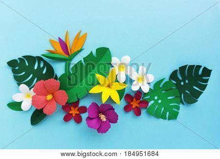 Tropical Handcrafted Papercraft Nature Petals