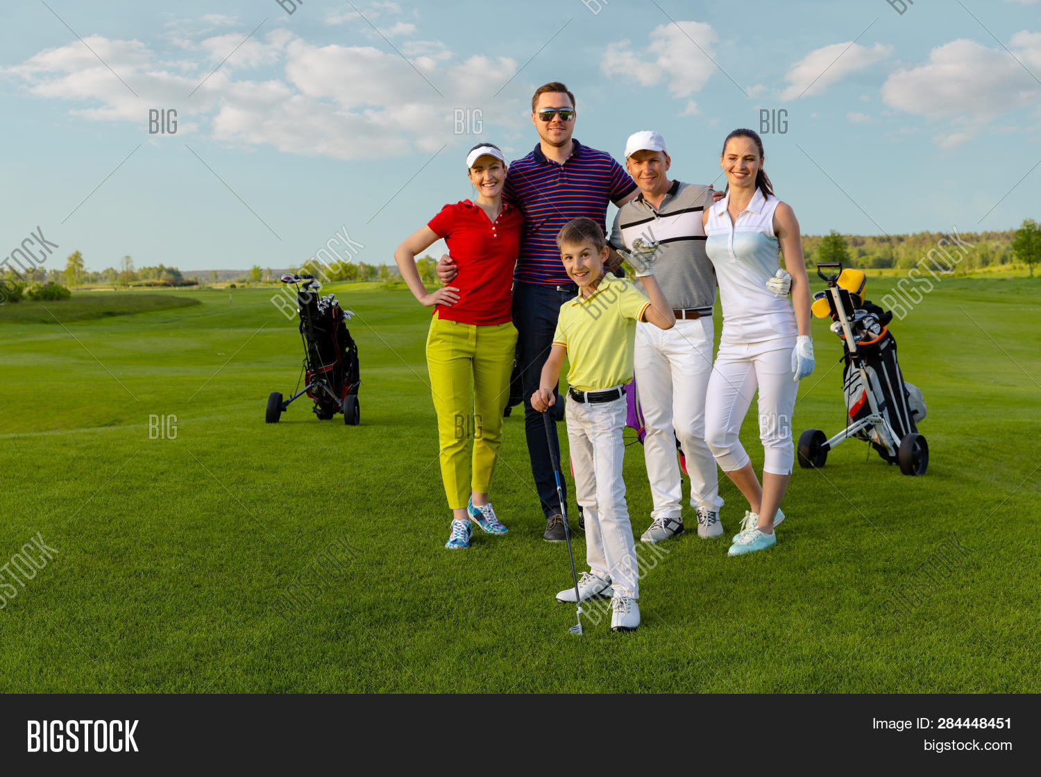 Friends Golfers Kid Image & Photo (Free Trial) Bigstock