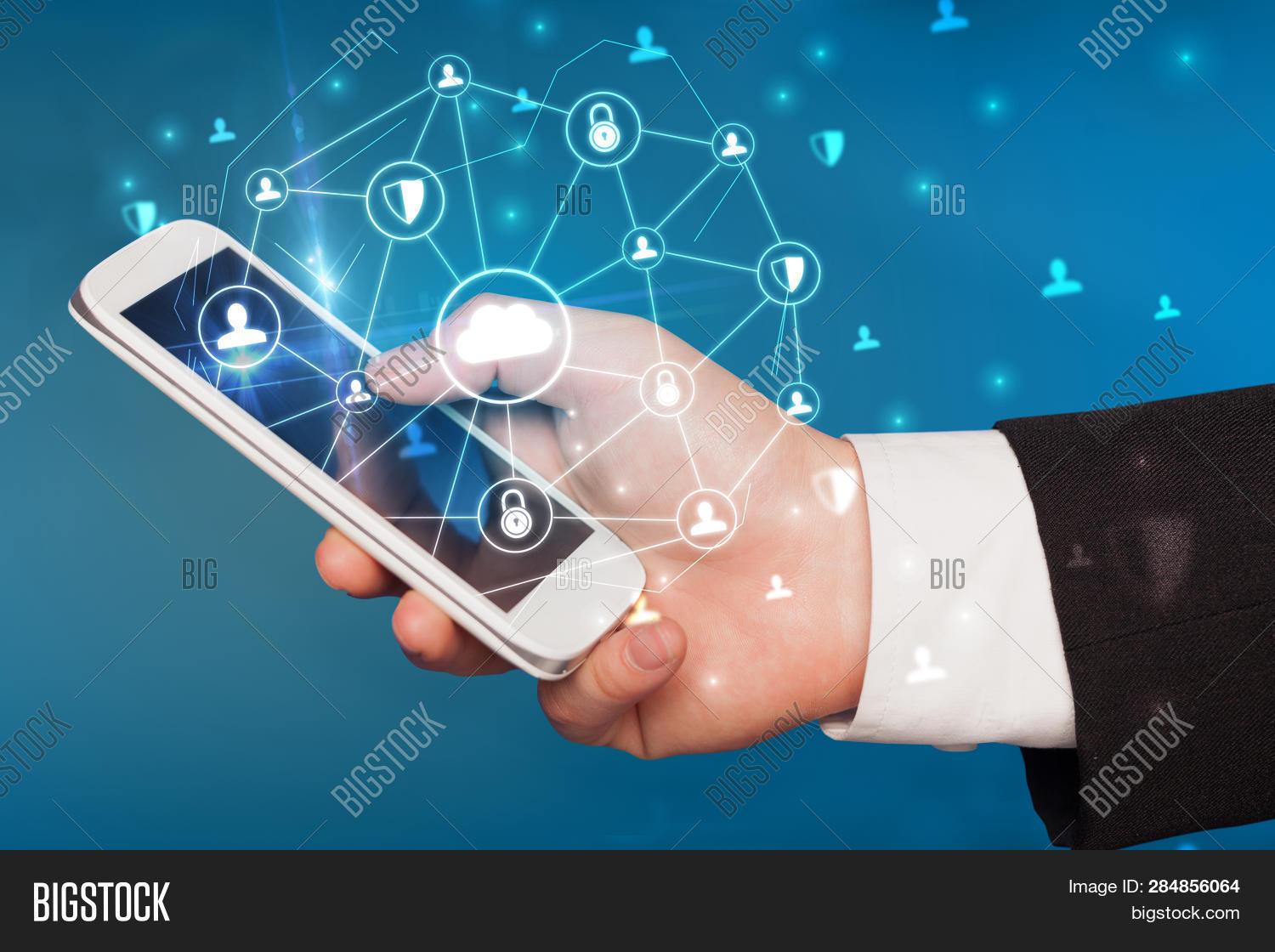 Hand Using Phone Image & Photo (Free Trial) | Bigstock