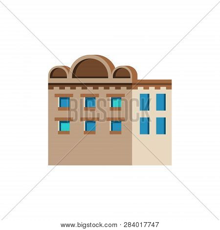 Residantial Cartoon House. Home Illustration . Apartment Buildings.