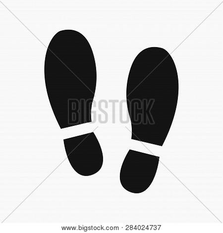 Shoe Prints. Forensic. Background.vector Illustration. Eps 10.