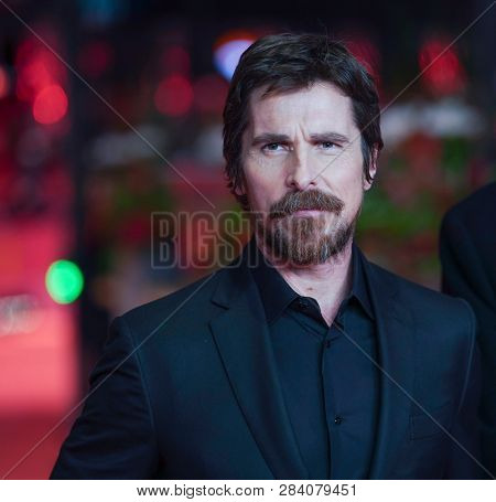 Christian Bale poses at the 'Vice' (Vice - Der zweite Mann) premiere during the 69th Berlinale International Film Festival Berlin at Berlinale Palace on February 11, 2019 in Berlin, Germany.