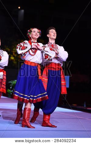 Performance Of Ukrainian Dance Ensemble At Stella Zakharova Artistic Gymnastics Ukraine Internationa