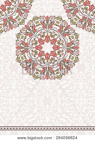 Floral Pattern For Invitation Or Greeting Card