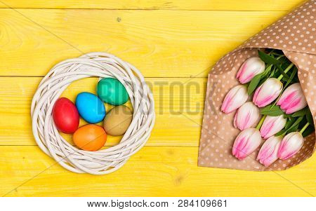 Tradition Celebrate Easter. Happy Easter Season. Easter Eggs Symbol. Spring Vibes. Easter Is Coming.