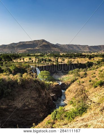 Landscape View Near The Blue Nile Falls, Tis-isat In Ethiopia, Africa
