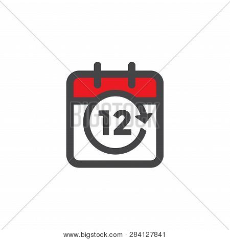 Time Management Icon W Deadline, Hurry, And Punctual Symbolism