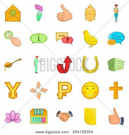 Sacrificing Icons Set. Cartoon Set Of 25 Sacrificing Icons For Web Isolated On White Background