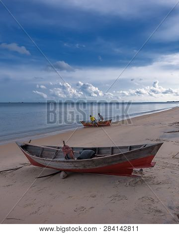 Blue Sky Tropical Beach Of Bintan Batam Wonderful Indonesia