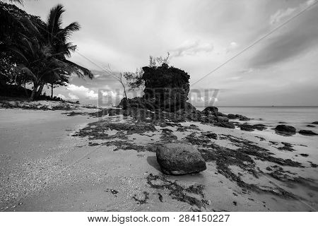 Blackwhite Photo Panorma Of Batam Bintan Wonderful Indonesia
