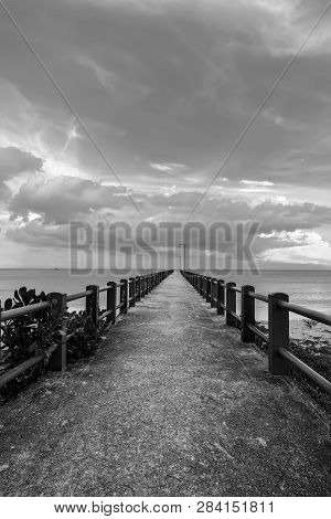 Blackwhite Photo Panorma Of Batam Bintan Wonderful Indonesia