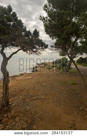 The Sea Of Ibiza A Very Cloudy Day