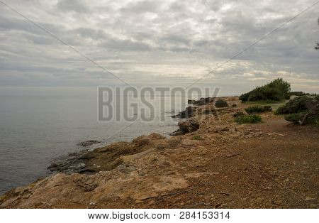 The Sea Of Ibiza A Very Cloudy Day
