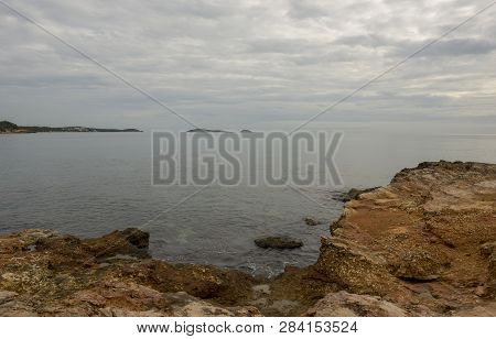 The Sea Of Ibiza A Very Cloudy Day