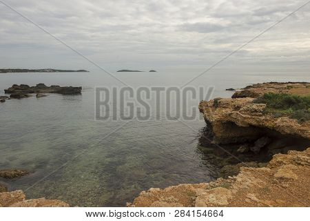 The Sea Of Ibiza A Very Cloudy Day