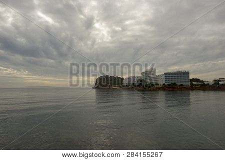 The Sea Of Ibiza A Very Cloudy Day