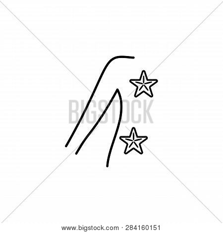 Star Of Sea 5pointed Shape, Massage Outline Icon. Signs And Symbols Can Be Used For Web, Logo, Mobil