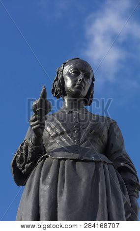 London, Greater London, Uk, February 7th 2019, Statue To Florence Nightingale