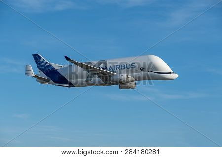 Airbus Beluga Xl Supertransporter Over Hawarden Airport