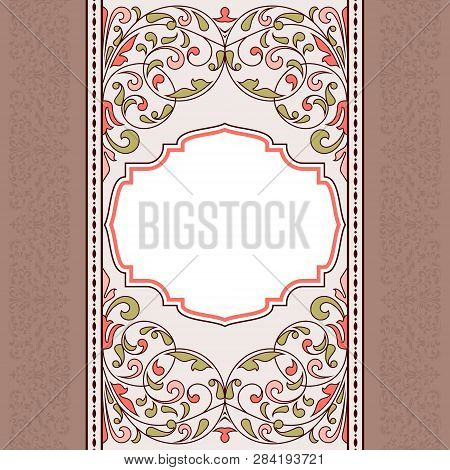 Floral Pattern For Invitation Or Greeting Card