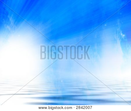 Solopgangen Over havet