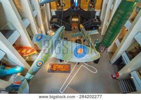 London, Uk - May 22 2018: Imperial War Museums (iwm)  Intended To Record The Civil And Military War