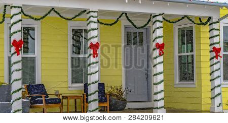 Festive Facade Of A Home In Daybreak Utah