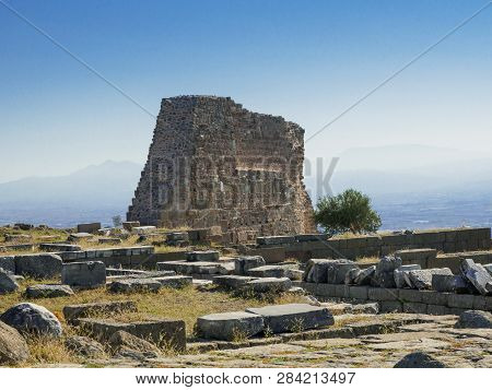 Ruins Of The Ancient City Of Pergamum Or Pergamon, Izmir Province, Turkey