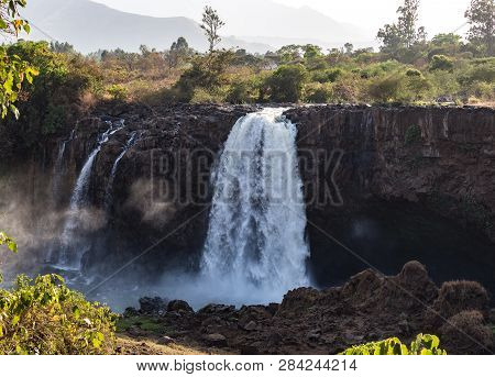 Landscape View Near Blue Nile Falls, Tis-isat Falls In Amara Region Of Ethiopia