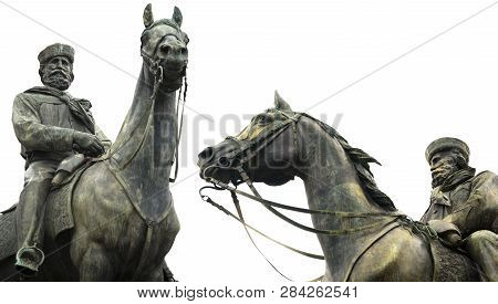 Giuseppe Garibaldi (1807-1882) General, Hero Of Italian Unification On Horseback - Bronze Statue (18