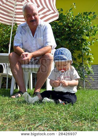 Großvater und grandsoh