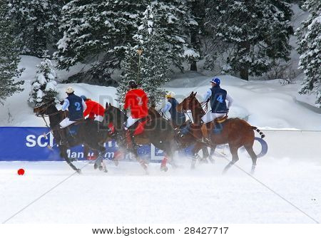 Vinter polo matcher i Cortina - Italia