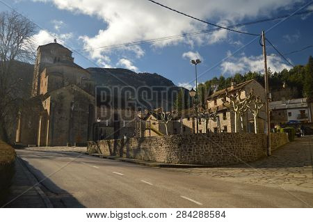 Historical Artistic Set In Santa Cruz De Los Seros. Travel, Landscapes, Nature, Architecture. Decemb