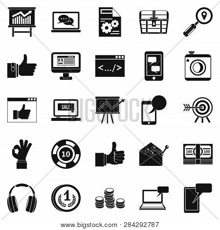 Strides Icons Set. Simple Set Of 25 Strides Icons For Web Isolated On White Background
