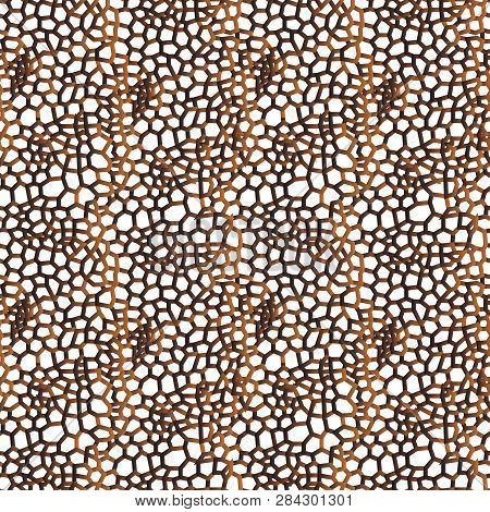 Original Seamless Pattern With Knitten Mesh And Volume Effect