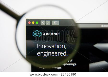 Los Angeles, California, Usa - 14 February 2019: Arconic Website Homepage. Arconic Logo Visible On D