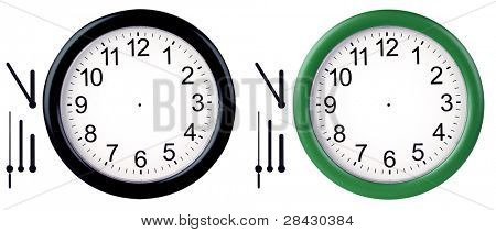 orologio da parete isolata on white