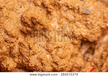 Abstract Red Clay Texture For Background.