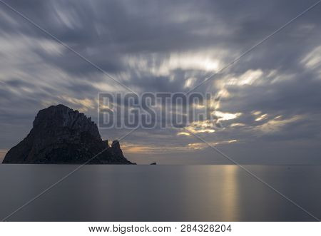 The Island Of Es Vedra Of Ibiza In Long Exposure