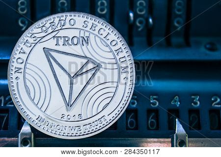 Coin Cryptocurrency Tron And The Numbers Of The Arithmometer. The Concept Of Trx.