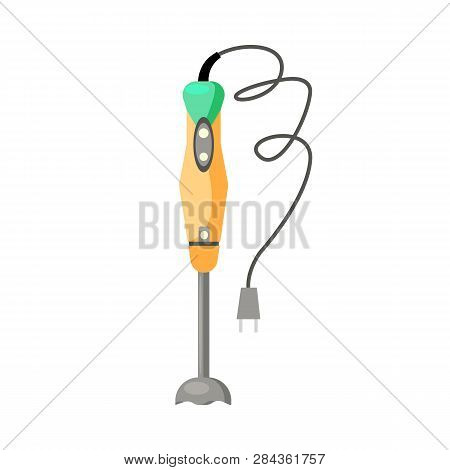 Stick Blender Illustration. Cooking, Kitchenware, Equipment. House Technics Concept. Vector Illustra