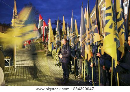Memorial Procession With Torches